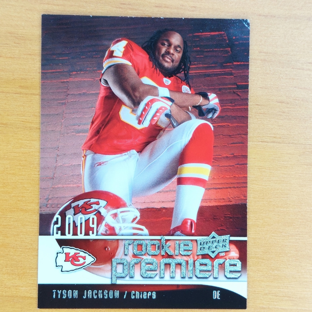 2009 Upper Deck Rookie Premiere Tyson Jackson #29 - Kansas City Chiefs RC 🏈